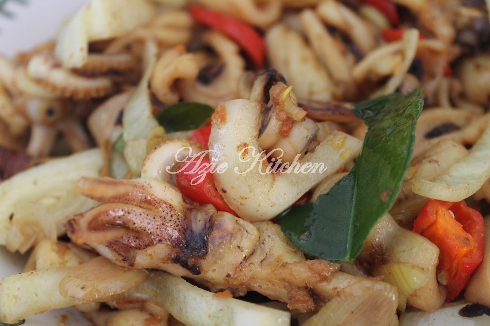 Sotong Goreng Sempoi - Azie Kitchen