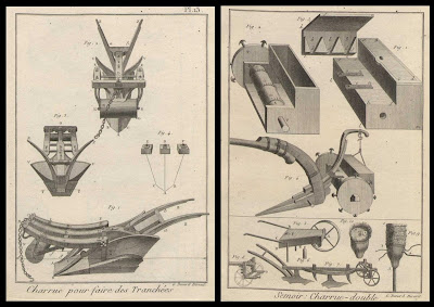 Charrue pour faire des Tranchees and Semoir - Charrue-double
