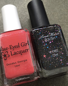 Destination Duo, March 2016; Blue Eyed Girl Lacquer & Sweet Heart Polish