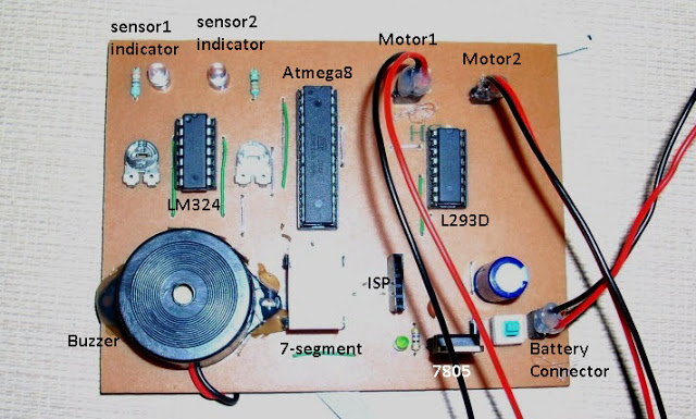 Automatic Railway Gate Control System Using AVR ATmega8  with complete project report, code and circuit diagram.