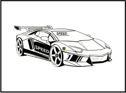 Karikaturku Indonesia Mewarnai Mobil  Sport  Lamborghini