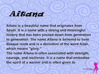 meaning of the name "Aitana"