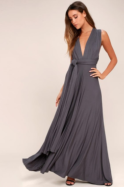 dark gray maxi dress, sexy dark gray maxi dress, maxi dress, summer grey maxi dress, grey maxi dress, gray maxi dress, sleeveless dark gray maxi dress