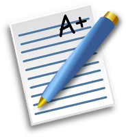 An image of a notepad with  A+ written at the top