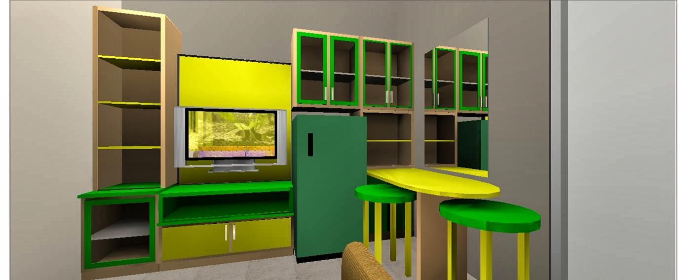 Desain Rumah Tipe 25 Tanah 60m2 (1lantai, 2Kamar Tidur 