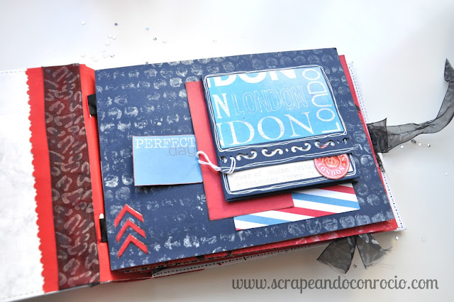 Mini álbum viaje Londres scrapbooking