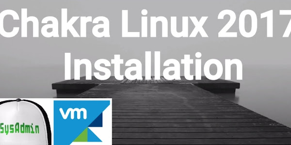 Chakra Linux 2017.03 Installation on VMware Workstation