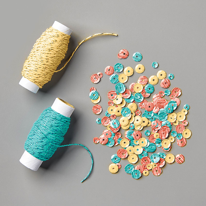 Metallic Baker's Twine & Sequins