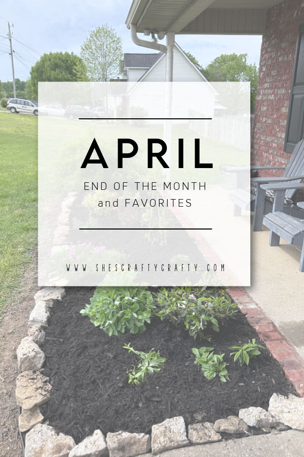 April End of the month recap Pinterest Pin.