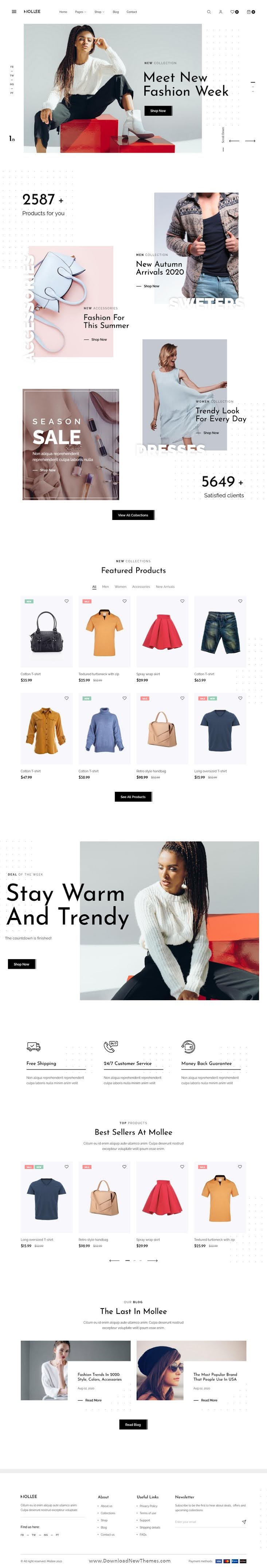 Fashion Store Bootstrap Template