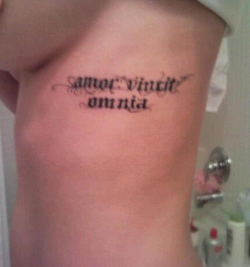 tattoos of quotes on ribs. tattoo quotes on ribs. quotes
