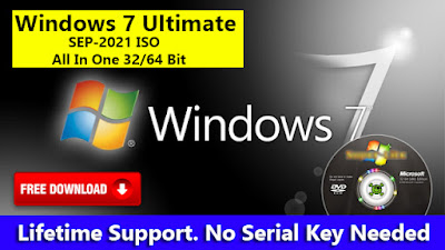 Download Free Windows 7 Ultimate 32/64 Bit ISO Sep-2021