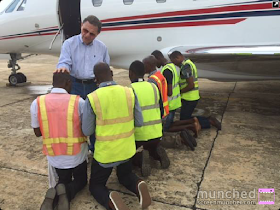 Image result for Kenneth Copeland prays for Airport personel in Lagos, May 2015