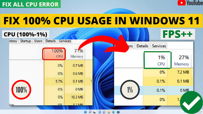 How to Fix 100% CPU Usage Windows 11 2023 | 100% CPU Usage Fixed (100% TO 1% USE )