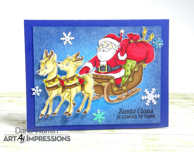 Dana Warren - Kraft Paper Stamps - Art Impressions - Christmas