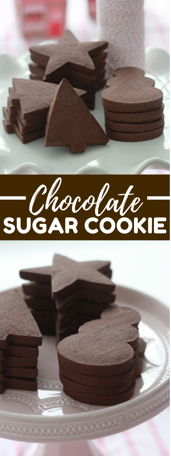 Chocolate Sugar Cookie Recipe {Cut Out Cookies} #desserts #sugarcookies