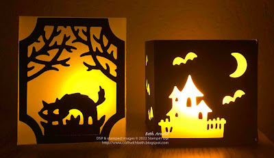 Scary Silhouettes Dies Halloween Luminary Tea Light Candle Home Decor decoration 3D