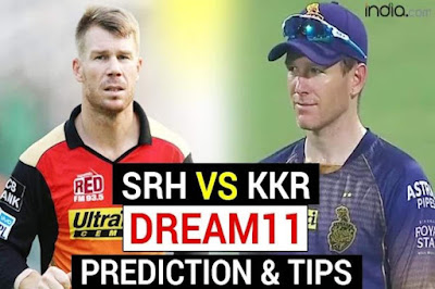SRH vs KKR predicted Dream 11 team