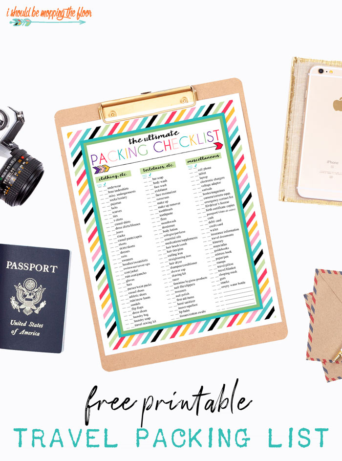 The Only Packing Checklist You'll Ever Need (Downloadable Checklist)