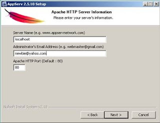 Cara Install AppServ 2.5.10