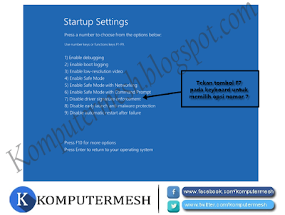 Cara Menonaktifkan (Disable) Driver Signature Enforcement Windows