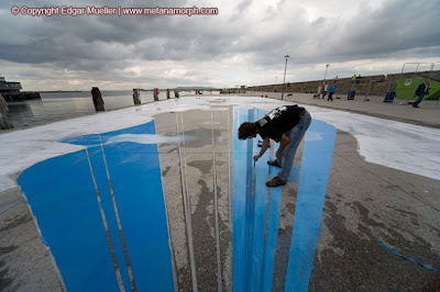 Ice Age in 3D Street Art by Edgar Mueller Seen On www.coolpicturegallery.net