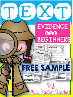  TEXT EVIDENCE FREE SAMPLE