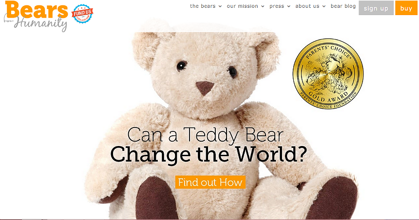 Bears For Humanity: 100% Certified Organic, handmade by employees in the U.S.A., Get A Bear Give A Bear brand!