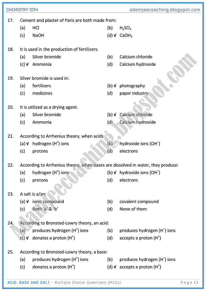 acid-base-and-salt-mcqs-chemistry-10th