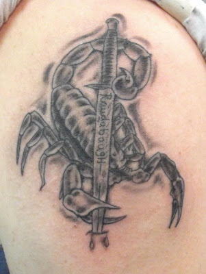 Japanese Scorpion Tattoo Art