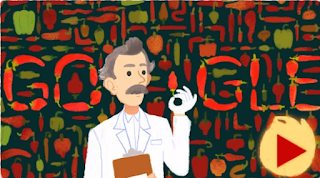 Google Doodles: Wilbur Scoville’s 151st Birthday