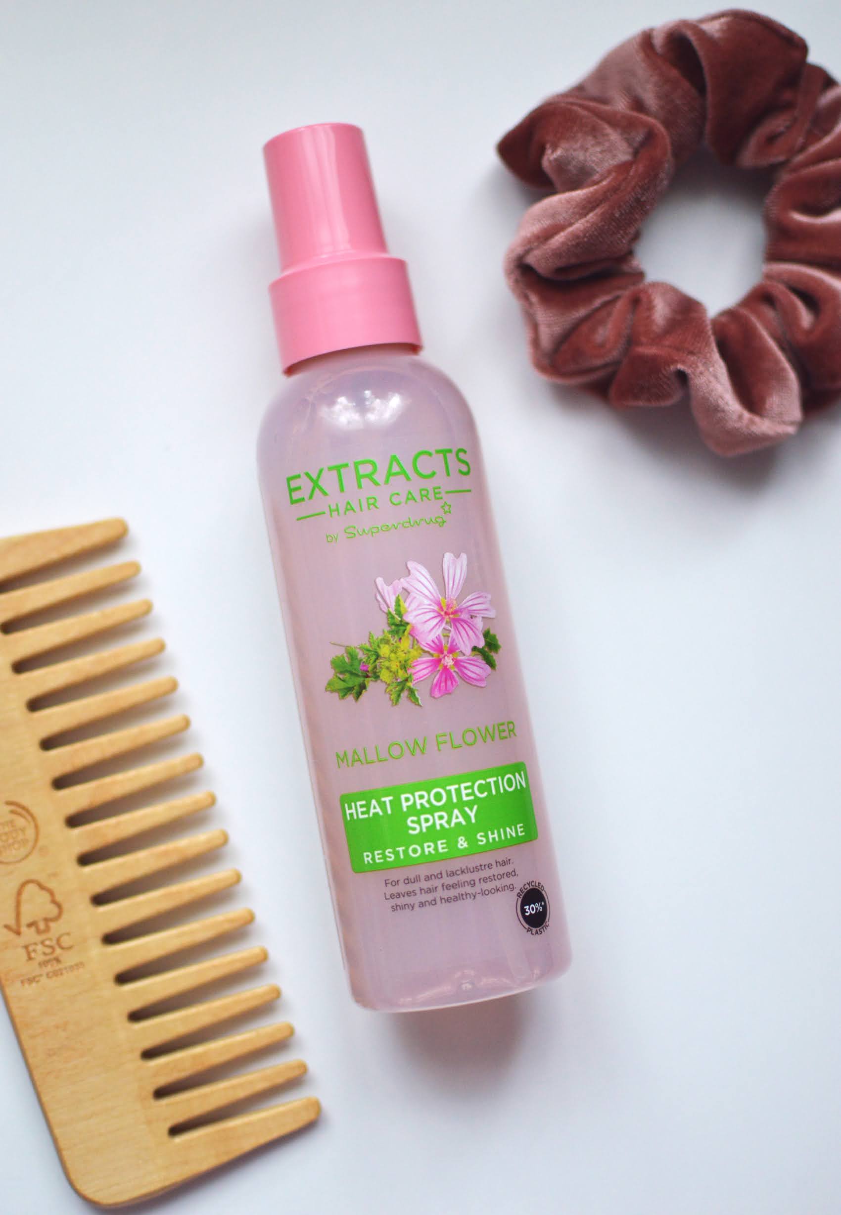 Superdrug Extracts Mallow Flower Heat Protection Spray