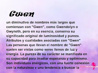 significado del nombre Gwen