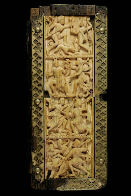 Cantatorium carved manuscript case cover