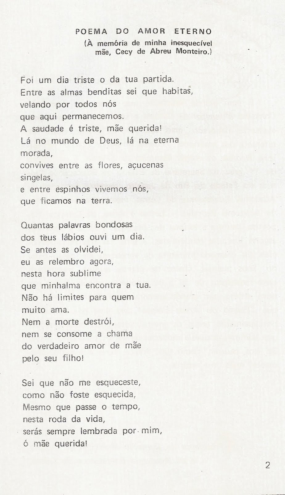 Neumar Monteiro Poema Do Amor Eterno