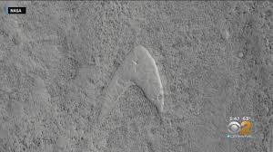 Emblema star trek en Marte