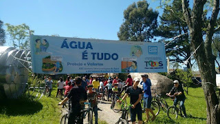 Tarde foi marcada por passeio ciclístico alusivo à Semana Interamericana da Água