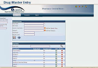 Drug master entry software