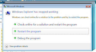 Tips mengatasi: Windows explorer stopped working 