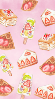 preppy pink ice cream wallpaper