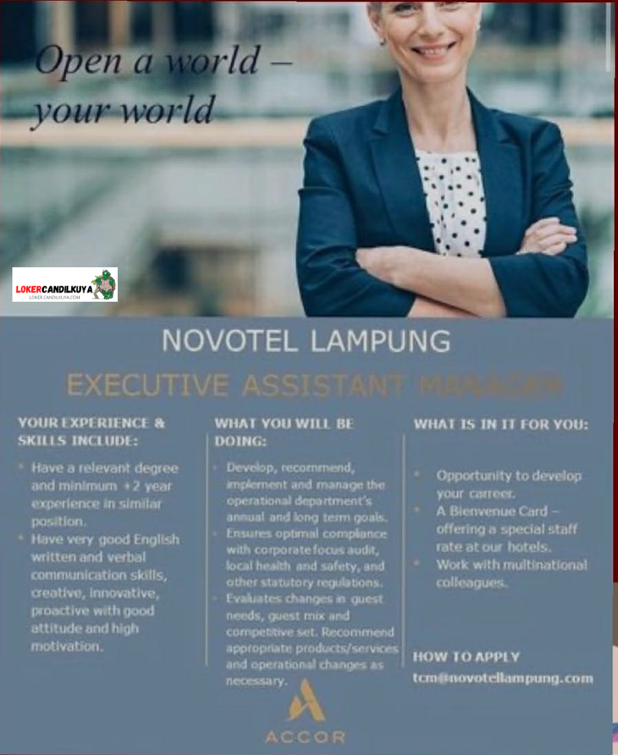 Lowongan Kerja Novotel Lampung