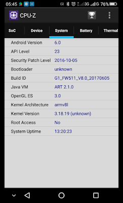 Melihat Detail System Pada Smartphone Android Menggunakan CPU-Z