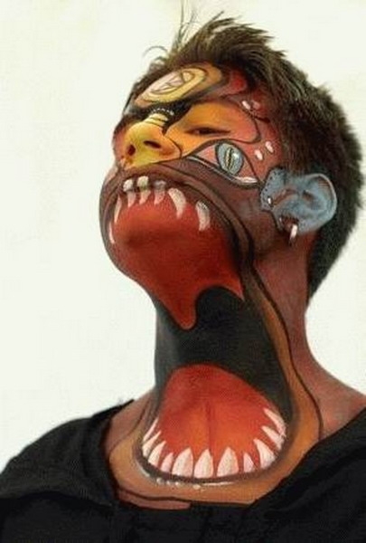 Face Body Painting FunnyIn Body Painting