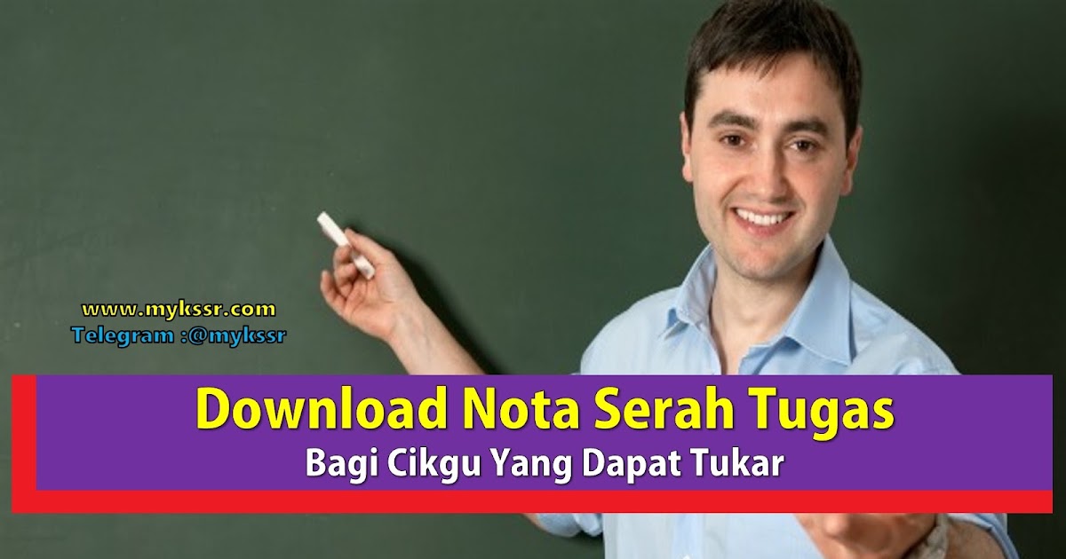 Garis Panduan Penyediaan Nota Serah Tugas Untuk Guru 