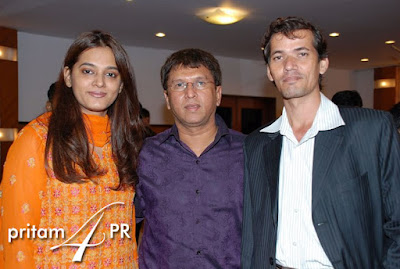 PR & Media Manager Pritam Sharma with Kiran More