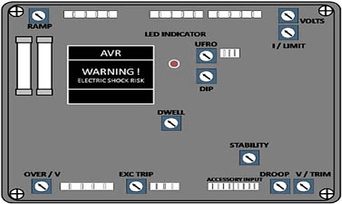 Pengaturan atau settingan apa saja yang terdapat pada AVR genset