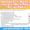 Download Soal Kelas 2 Sd Semester Ii Mata Pelajaran Qur’An Hadis