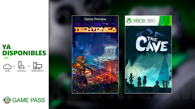 Techtonica (hoy) y The Cave ya está disponible en Xbox Game Pass
