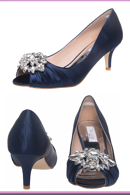 blue wedding shoes