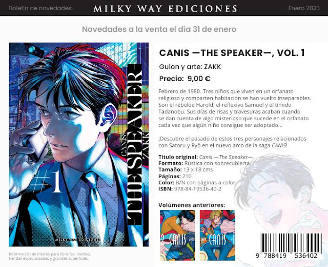 Novedades Milky Way Ediciones - Enero 2023